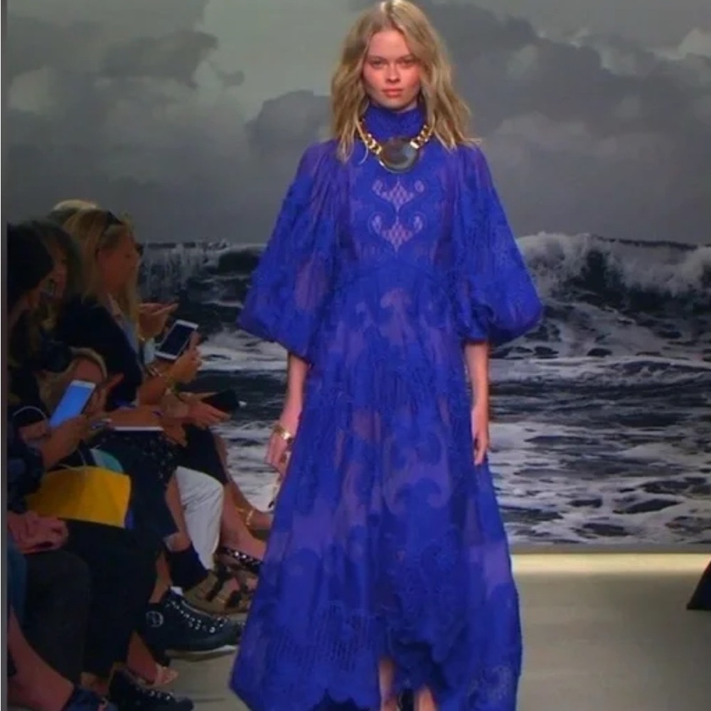 ZIMMERMANN Brightside Knot Embroidered Gown - Picture 3 of 6